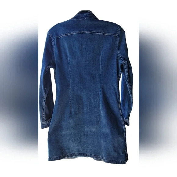 Velvet Heart Snap Long Sleeve Jean Dress  Small - Picture 2 of 16